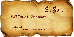 Sámuel Zsombor névjegykártya